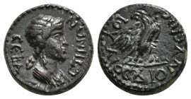 PHRYGIA. Sebaste. Agrippina II (Augusta, 50-59). Ae. Julios Dionysios, magistrate.
Obv: CЄBACTHNΩN.
Draped bust right.
Rev: IOYΛIOC ΔIONYCIOC.
Eagle, ...