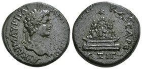 CAPPADOCIA. Caesarea. Caracalla (198-217). Ae. Dated RY 13 of Septimius Severus (204/5). Obv: AY KAI M AYPHΛI ANTωNINOC. Laureate head right. Rev: MHT...