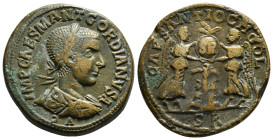 PISIDIA. Antioch. Gordian III (238-244). Ae.
Obv: IMP CAES M ANT GORDIANVS AVG.
Laureate, draped and cuirassed bust right.
Rev: CAES ANTIOCH COL / S R...