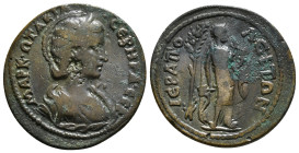 PHRYGIA. Hierapolis. Otacilia Severa (Augusta, 244-249)
Obv : ΜΑΡΚ ΩΤΑΚΙΛ ϹƐΒΗΡΑ ϹƐΒ - diademed and draped bust of Otacilia Severa, r.
Rev : IЄPAΠOΛЄI...