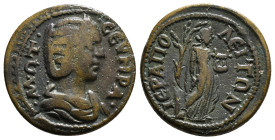 PHRYGIA. Hierapolis. Otacilia Severa (Augusta, 244-249)
Obv : ΜΑΡΚ ΩΤΑΚΙΛ ϹƐΒΗΡΑ ϹƐΒ - diademed and draped bust of Otacilia Severa, r.
Rev : IЄPAΠOΛЄI...