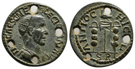 PISIDIA. Antioch. Trajanus Decius (249-251). Ae.
Obv: IMP CAES G MESS Q DECIO TR A.
Laureate, draped and cuirassed bust right.
Rev: ANTIOCH CE COL / Ƨ...