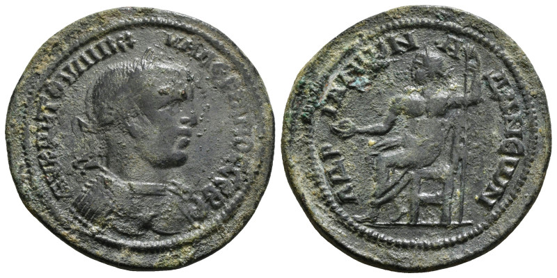 CILICIA. Adana. Valerian I (253-260). Ae.
Obv: AV KAI ΠOV ΛIK OVAΛЄPIANOC CЄB.
L...