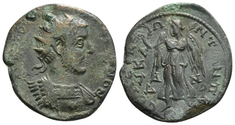 Cilicia.Seleucia ad Calycadnum, Gallienus AD 253-268. AY K ΠΟ ΛIKI[...], radiate...