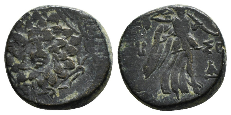 PONTOS. Amisos. Ae (Circa 85-65 BC). Time of Mithradates VI Eupator.
Obv: Aegis ...