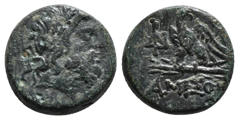 PONTOS. Amisos. Ae (Circa 100-85 BC).
Obv: Laureate head of Zeus right.
Rev: AMI...