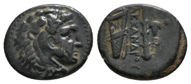 KINGS OF MACEDON. Alexander III 'the Great' (336-323 BC). Ae. Uncertain mint in ...