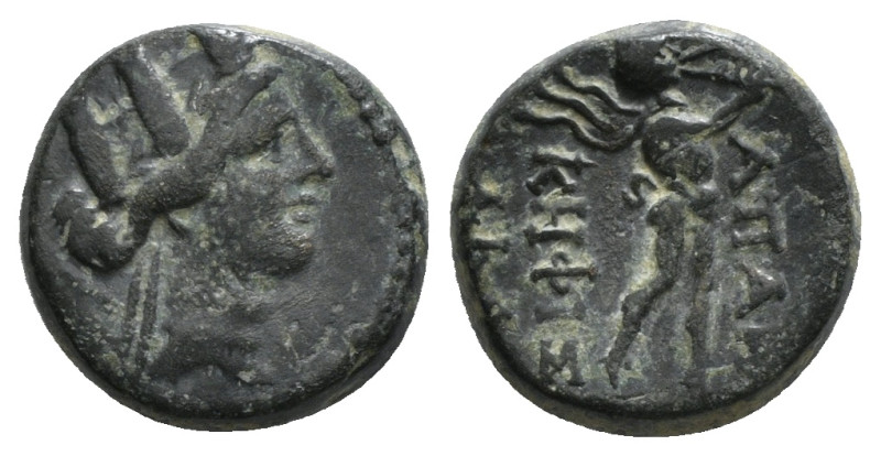 PHRYGIA. Apameia. Ae (Circa 88-40 BC). 
Obv: Turreted head of Artemis-Tyche righ...