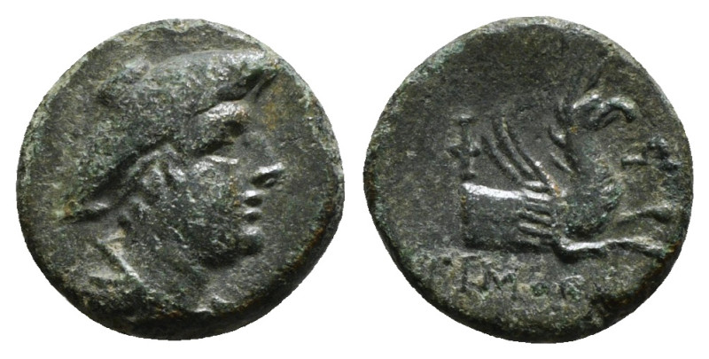 IONIA. Phokaia. Ae (Circa 3rd-2nd century BC). Timotheos, magistrate.
Obv: Head ...