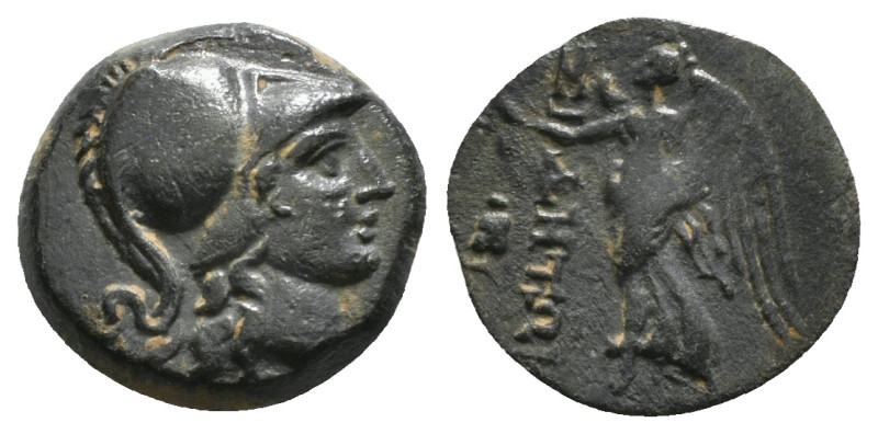 PAMPHYLIA. Side. Ae (Circa mid 1st to 2nd century AD).
Obv: Helmeted head of Ath...