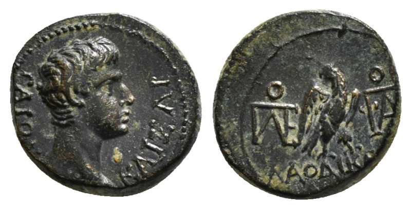 PHRYGIA. Laodicea. Augustus (27 BC-14 AD). Ae. Anto Polemon Philopatris, magistr...