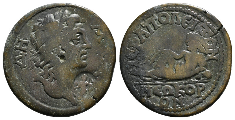 PHRYGIA. Hierapolis. Pseudo-autonomous issue. Tetrassarion time of Elagabalus AE...