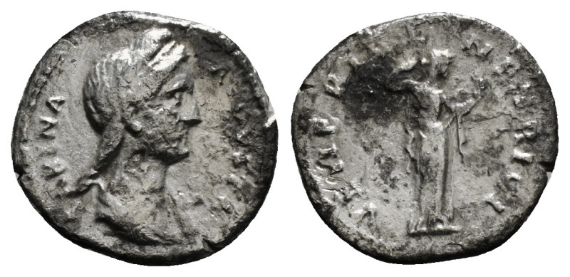 SABINA (Augusta, 128-136/7). Denarius. Rome.
Obv: SABINA AVGVSTA.
Draped bust ri...