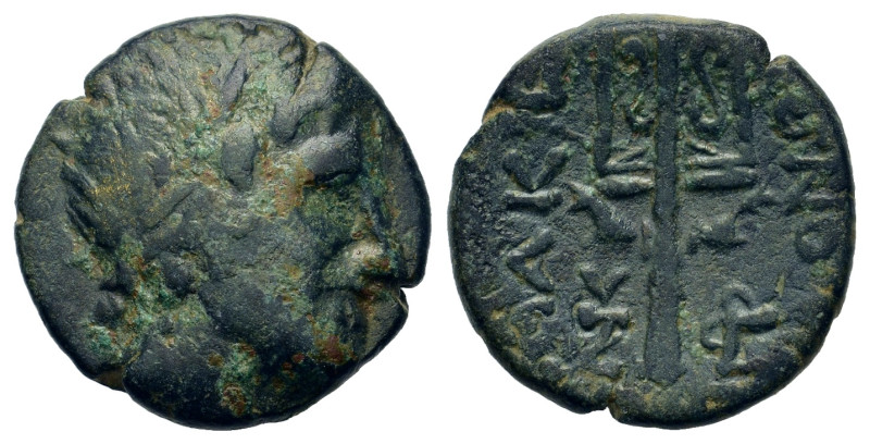 Macedon, "the Macedonians". Amphipolis, after 168 BC. Æ (19mm, 5.3g). Head of St...