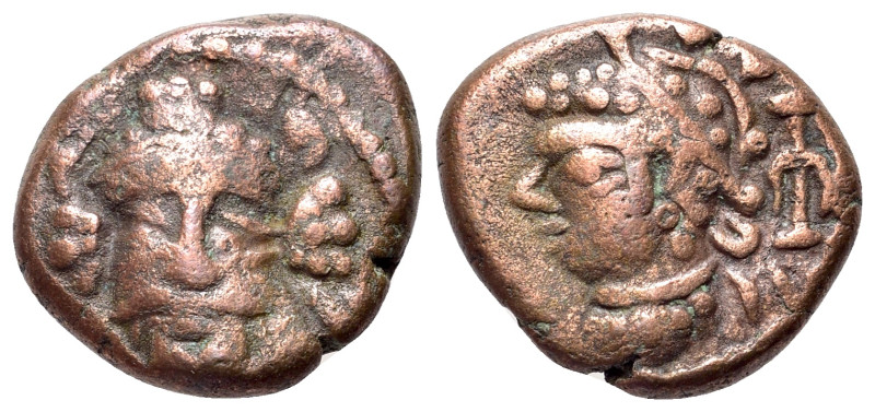 Kings of Elymais, Orodes IV (c. AD 150-200). Æ Drachm (14mm, 3.37g, 12h). Facing...