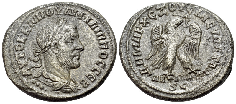 Philip I (244-249). Seleucis and Pieria, Antioch. BI Tetradrachm (28mm, 10.75g, ...