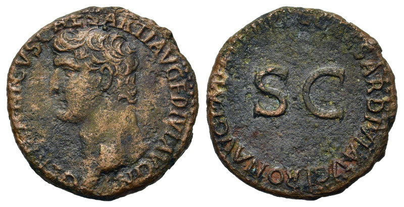 Germanicus (died AD 19). Æ As (26,3mm, 10.5g). Rome, AD 39-40. Bare head l. R/ C...