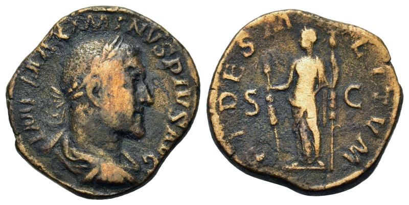 Maximinus I (235-238). Æ Sestertius (26,6mm, 19g). Rome, AD 235-236. Laureate, d...