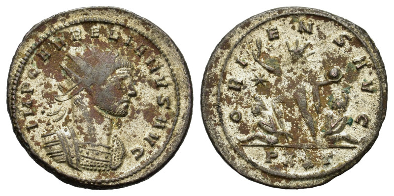 Aurelian (270-275). BI Antoninianus (23,3mm, 3.5g). Ticinum, AD 274. Radiate and...