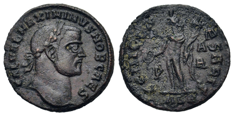 Maximinus II (Caesar, 305-310). Æ Follis (24mm, 7g). Alexandria, AD 308-310. Lau...