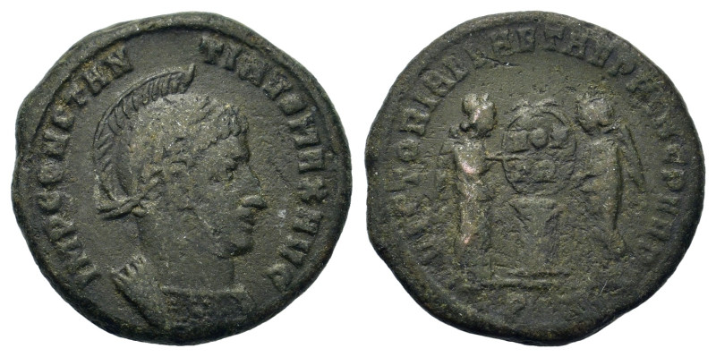 Constantine I (307/310-337). Æ Follis (17,4mm, 3.4g). Londinium, AD 319. Laureat...