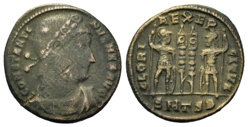 Constantine I (307/10-337). Æ Follis (19mm, 2.2g). Thessalonica.Laureate draped ...