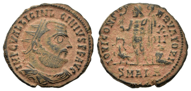 Licinius I (308-324). Æ Radiate (19,4mm, 3.4g). Alexandria, AD 321-324. Bust rad...