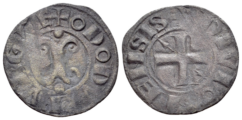 France, Bourgogne. Eudes III (1193-1218). Symbol. R/ Cross. Bd. 1203. VF
