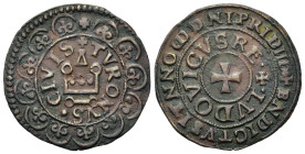 France. Louis IX (1226-1270). Gros Tournois (27,2mm, 3.3g). L.198d; Dy.190E.