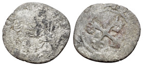Italy, Bologna, c. mid 15th century. BI Quattrino (15mm, 0.52g, 7h). Crossed keys. R/ St. Petronius. Cf. Biaggi 397. Fine