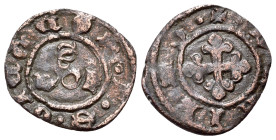 Italy, Fermo. Francesco Sforza (1434-1446). Picciolo (14mm, 0.58g, 7h). F S VICECOM. Crowned snake l., flanked by E - S. R/ + DE FIRMO. fleur-de-lis c...