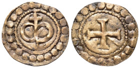 Italy, Florence. Tesserae, 14th cent (19mm, 1.94g, 11h). Monogram surmounted by a staff terminating in a cross. R/ Cross. Bisanti 22
