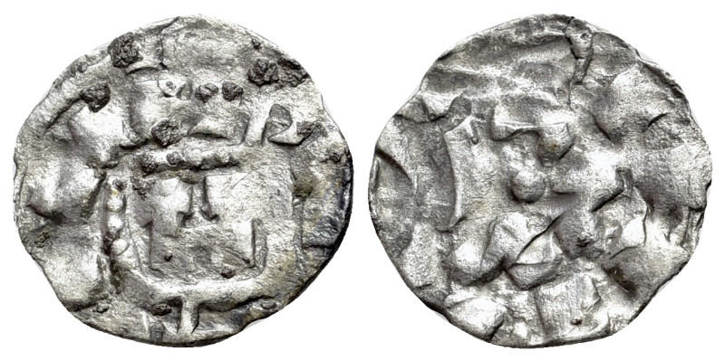 Italy, Lucca. Enrico III, IV o V (1004-1024) Denaro (15mm, 0.68g). Monogram of E...