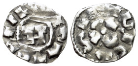 Italy, Lucca. Enrico III, IV o V (1004-1024) Denaro (15mm, 0.87g). Monogram of Enrico. R/ LVCA e EHNRICVS. MIR 107/109