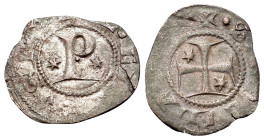 Italy, Perugia (Republic) (1260-1506). BI Sestino (14mm, 0.50g, 12h). ✠ : DE : PERVSIA :, large P; stars flanking. R/ [✠ : S : ERC]VLAN[VS ❀], cross p...
