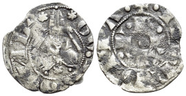 Italy, Papal, Rome. Anonymous, attributed to Gregorio XI (1370-1378). AR Bolognino (20mm, 1.00g, 11h). Facing bust. R/ U R B I. MIR 224/4. Good Fine