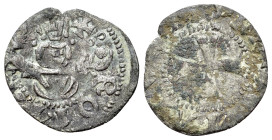 Italy, Rome. Senate, c. 14th-15th century. BI Picciolo (15mm, 0.51g). Half-lenght figure of Roma facing. R/ Cross. Biaggi 2120. VF