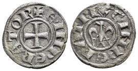 Italy, Sicily, Messina. Enrico VI (1191-1197). Denaro (15mm, 0.86g, 11h). + E INPERATOR, cross, two pellets, R/ C.IMPERATRIX, eagle with open wings, h...