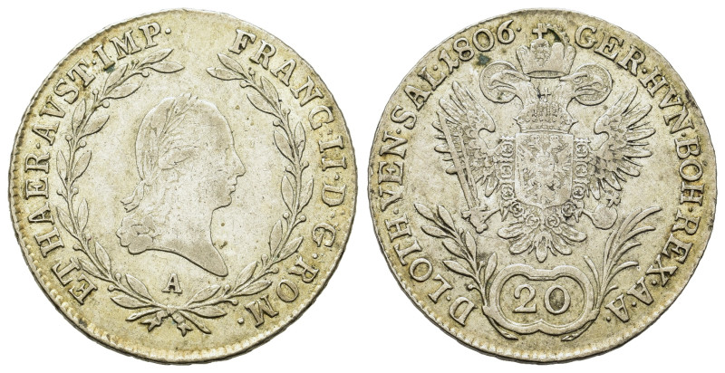 Austria. Franz II (1792-1806). AR 20 Kreuzer 1806 A (27,5mm, 6.5g).