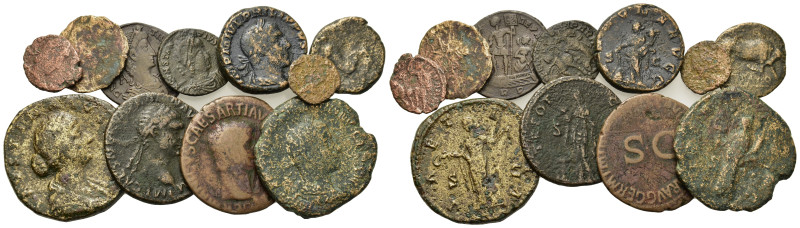 Lot of 11 Roman Imperial Æ coins, to be catalog. Lot sold as is, no return.