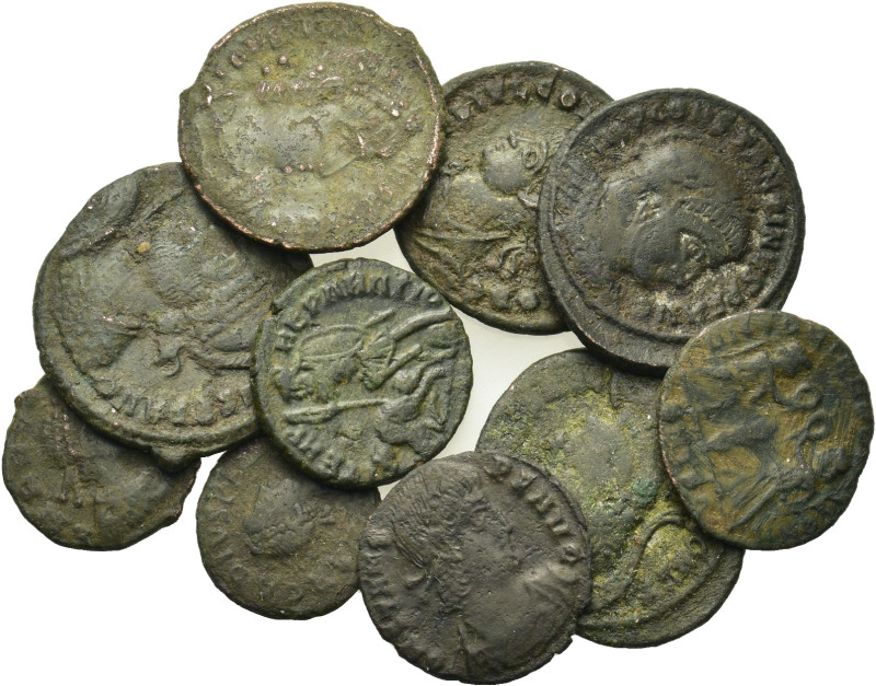 Lot of 10 Roman Imperial Æ coins, to be catalog. Lot sold as is, no return.