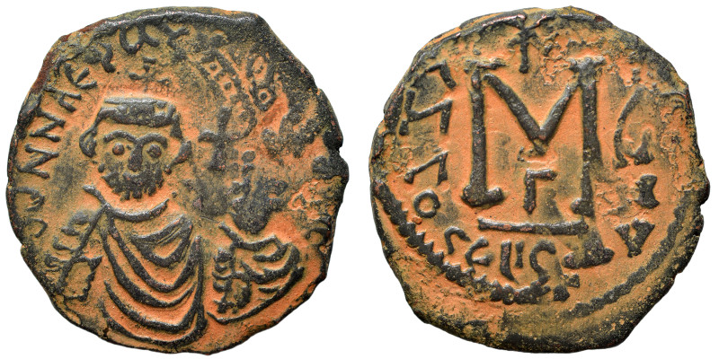 Heraclius, with Heraclius Constantine, 610-641. Follis (bronze, 10.78 g, 30 mm),...