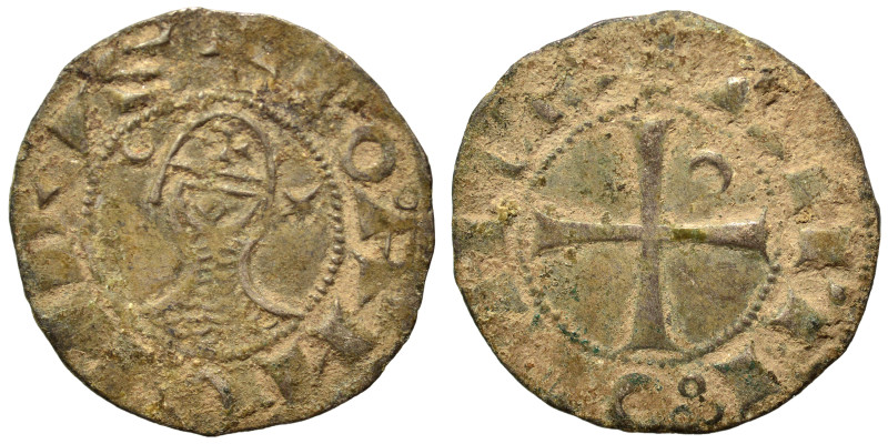 CRUSADERS. Principality of Antioch. Bohémond III, 1163-1201. Denier (silver, 1.0...