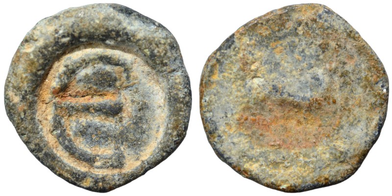 Byzantine (lead, 3.78 g, 19 mm). Nearly very fine.