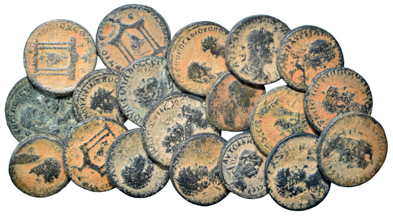 Group lot of circa 20 Roman provincial coins, some repatinated. G - F. As seen, ...