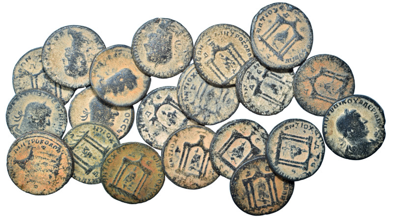 Group lot of circa 20 Roman provincial coins, some repatinated. G - F. As seen, ...