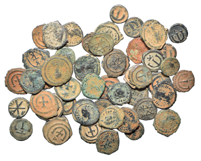 Group lot of 50 Byzantine coins, all Pentanummium; some repatinated. G - F. As s...