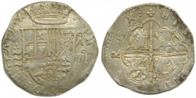 Felipe II (1556-1598). S/F. 4 reales. Valladolid. (Cal.439). Ag 13,53 gr. Ag. Ceca entre 3 puntos. 	 Grado: MBC