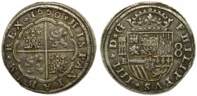 Felipe IV (1621-1665). 1660. B. 8 reales. Segovia. (Cal.591). Ag 26,78 gr. Acueducto de 2 arcos 			 Grado: MBC