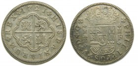 Felipe V (1700-1746). 1721. F. 2 reales. Segovia. (Cal.1401). Ag 5,79 gr.  Grado: SC